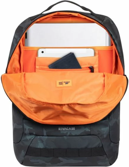 Çantë shpine për laptop RIVACASE 7661, 32L, për 17.3\", Navy Camo