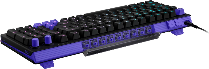 Tastierë gaming Logitech G512 X 98 me kabllo, RGB, switch linear, USB-C, US INT'L, e zezë