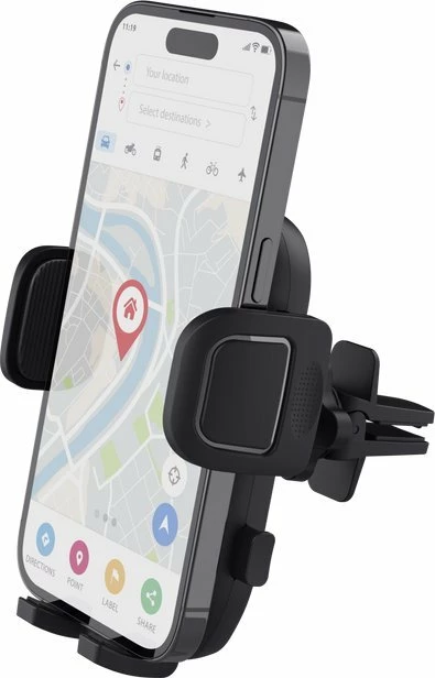 Mbajtës telefoni për veturë Trust Runo Phone Air Vent Car Holder, clamp për grilë ventilimi, 4-7", 55-100 mm, i zi