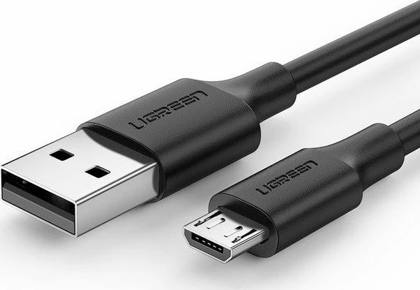 Kabllo USB-A në microUSB Ugreen US289 (60135) 0.5 m, Quick Charge 3.0, 2.4A, e zezë