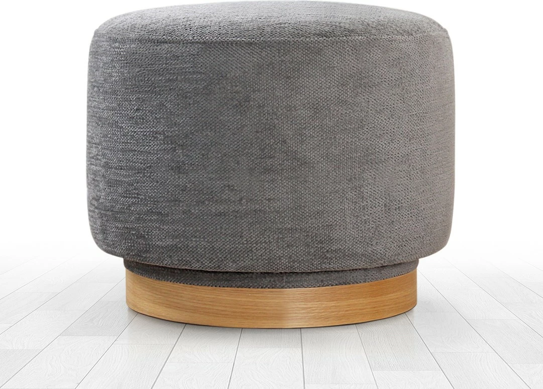 Puf Atelier del Sofa, rrotullues, ngjyrë gri