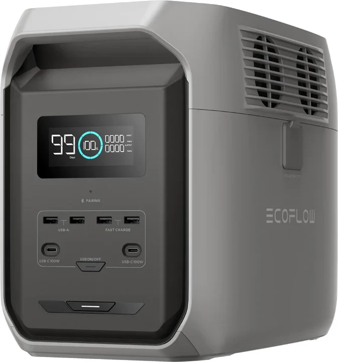 Stacion portativ energjie EcoFlow DELTA 3 1500, 1536 Wh, argjend