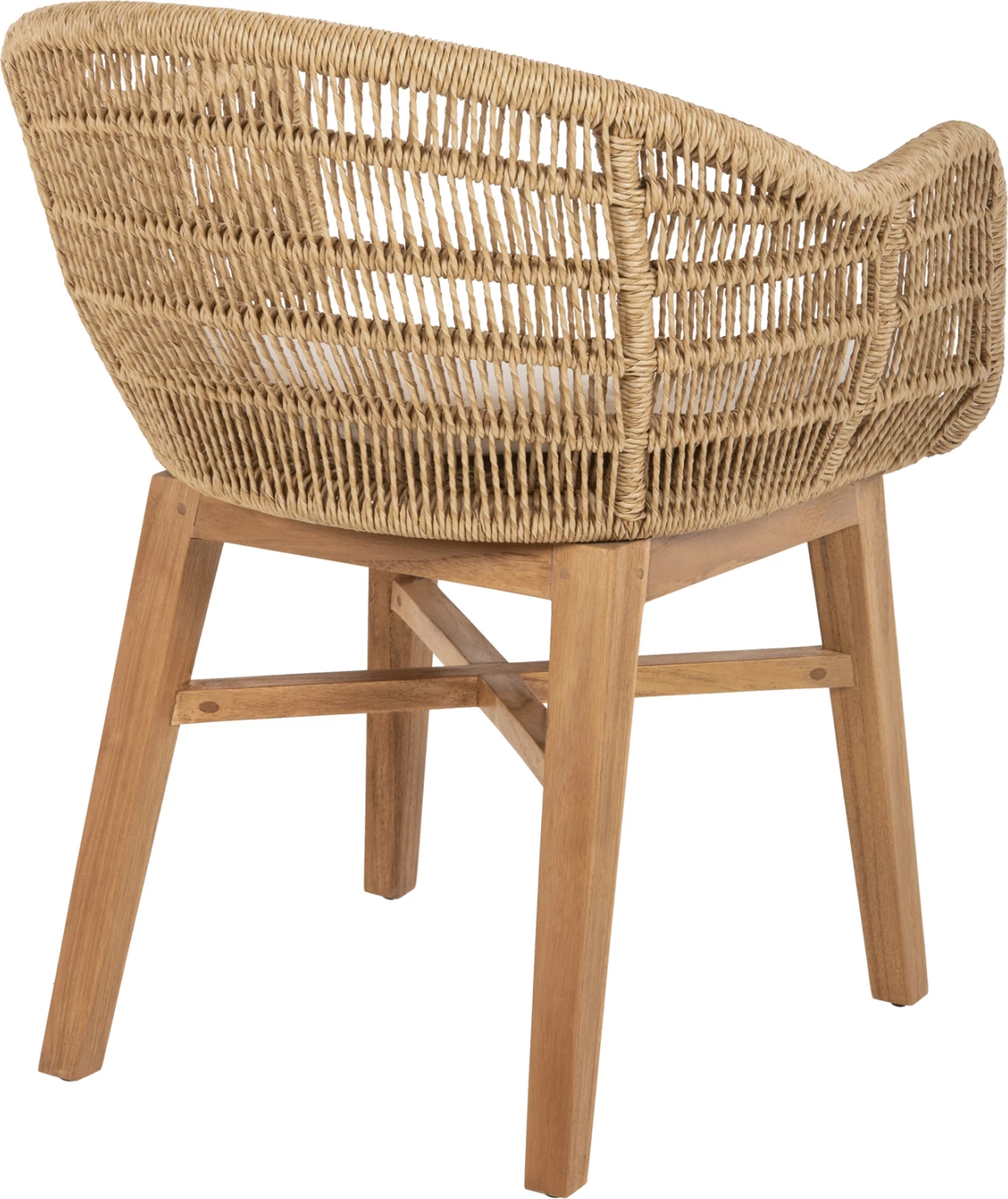 Karrige LAMORA FH9826 dru teak-litar sintetik-jastëk 60x61x78H cm