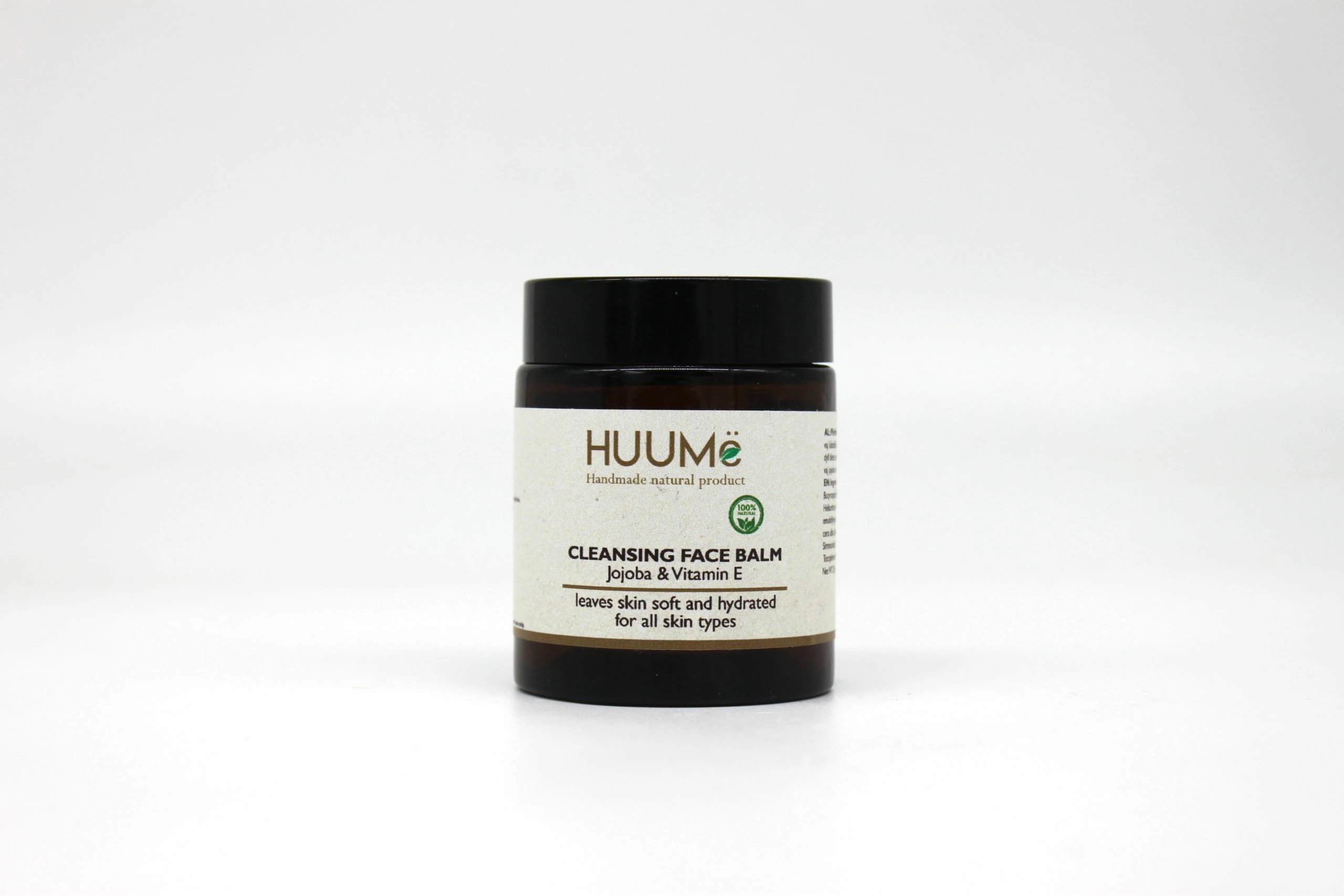 Balsam për pastrimin e fytyrës HUUMë, me vaj jojobe & vitamin E, 85gr