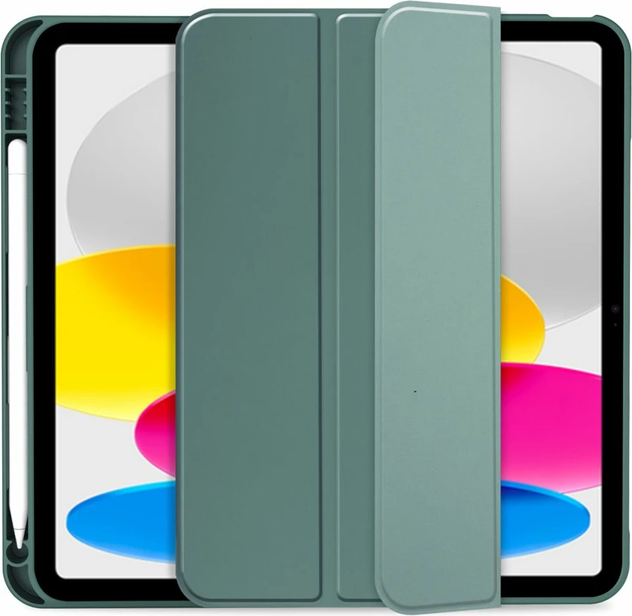 Mbështjellës Tech-Protect SC Pen për iPad 10.9" (2022), silikon, e gjelbër e çelët