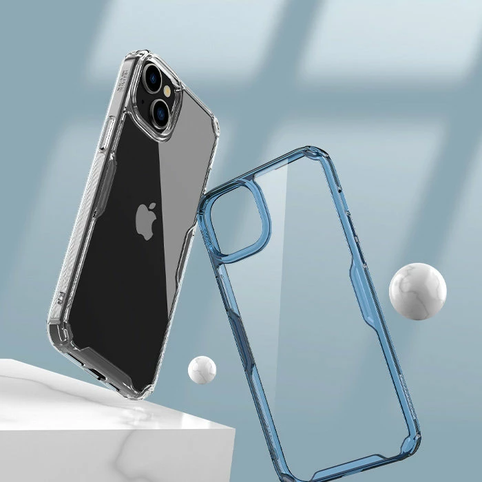 Mbështjellës Nillkin Nature Pro për iPhone 15 Pro Max, i bardhë, transparent