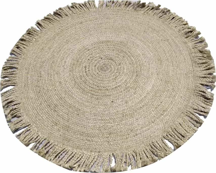 Qilim Amara, jute, bezhë, 120x120cm