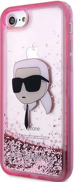 Mbështjellës Karl Lagerfeld KLHCI8LNKHCP për iPhone 7/8/SE 2020/2022, hardcase, rozë