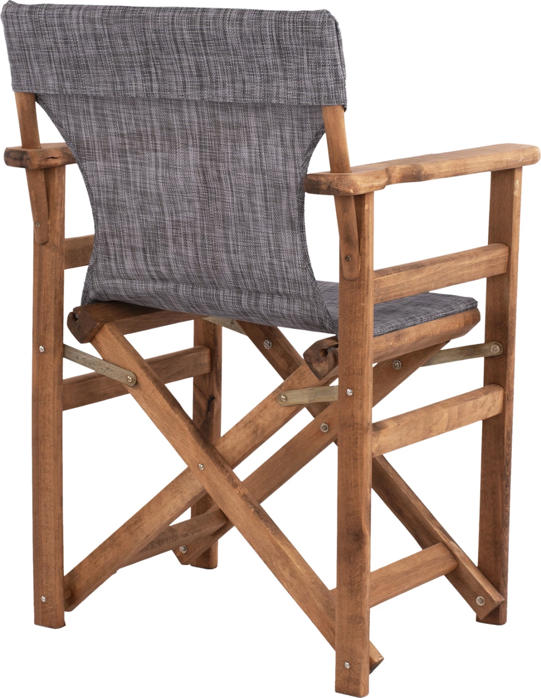 Karrige drejtorësh Limnos, ngjyrë arre, me tekstilene gri, FH10368.10