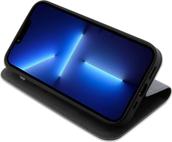 Mbështjellës Karl Lagerfeld KLBKP14XSANKCPG për iPhone 14 Pro Max 6.7", Saffiano Karl & Choupette, argjendtë