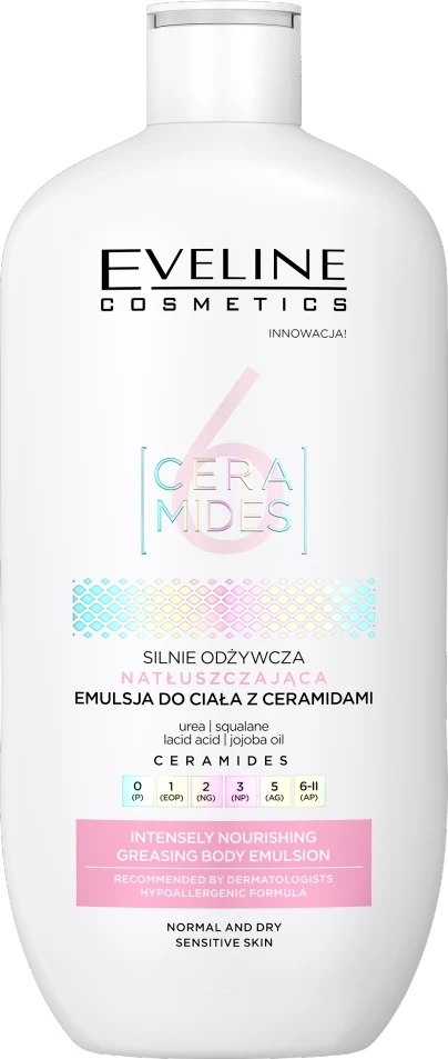 Emulsion trupi për femra Eveline Cosmetics 6 Ceramides, 350ml