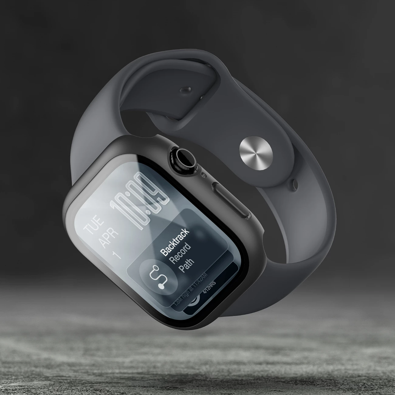 Mbrojtës ekrani me Mbështjellës, AmazingThing Radix FullGuard, për Apple Watch Series 11 46mm, xhami i temperuar 9H, i zi