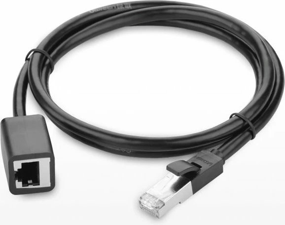 Kabllo rrjeti Ugreen NW112 11282, RJ45 (femër) - RJ45 (mashkull), Cat. 6, 3m, e zezë