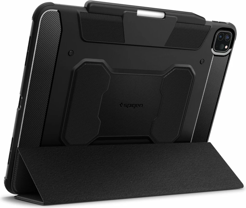 Mbështjellës Spigen Rugged Armor Pro për iPad Pro 13" 2024, i zi
