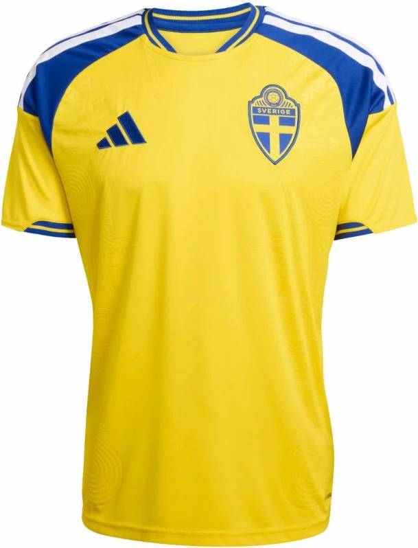 Fanellë meshkuj adidas Sweden 26 Home JM5814, verdhë dhe kaltër