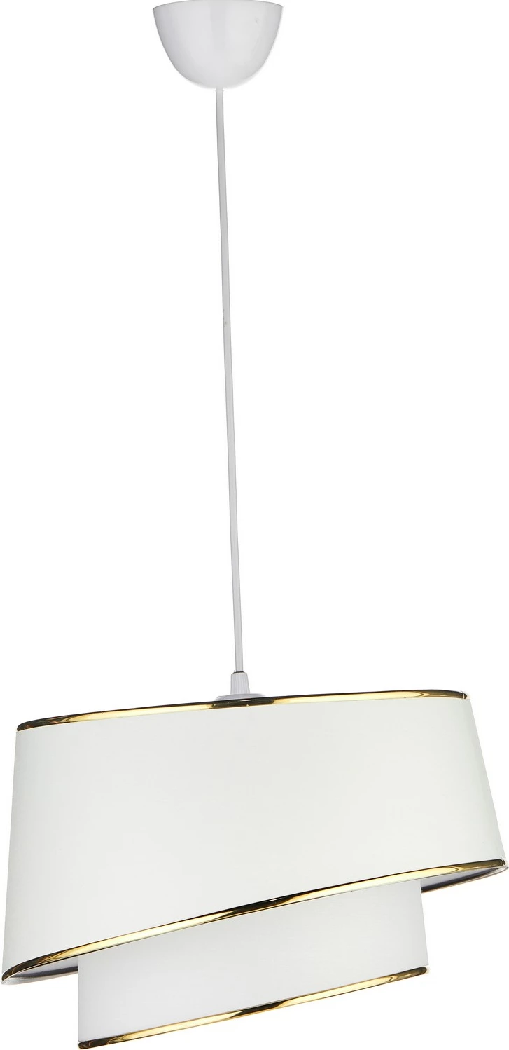 Llambë tavani Opviq, KS-2003, kapak prej stofe, e bardhë dhe ari