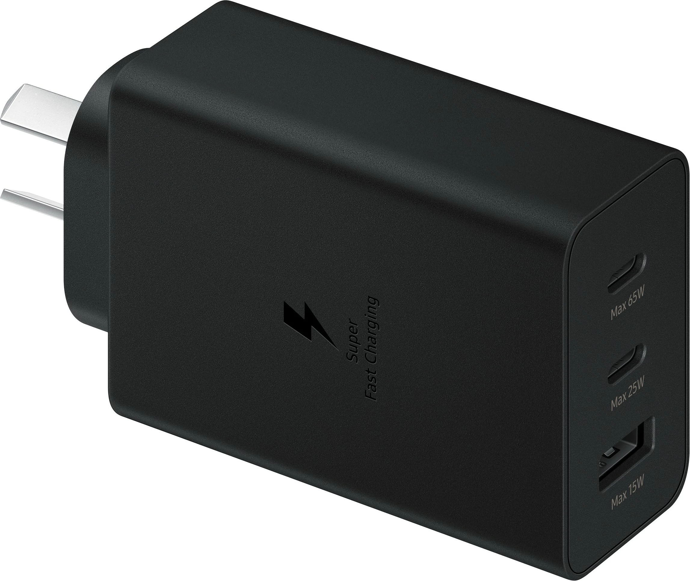 Karikues Samsung Power Adapter Trio 65W, 2x USB Type-C, 1x USB Type-A, i zi