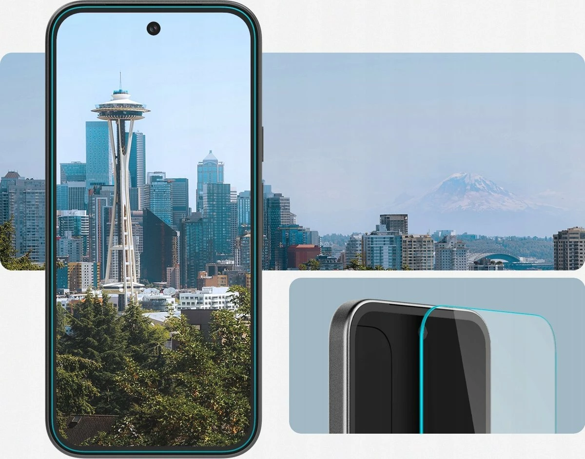 Xham i kalitur Spigen Glas.tR EZ Fit për Google Pixel 9A 9H 0.58mm i tejdukshëm, 2 copë