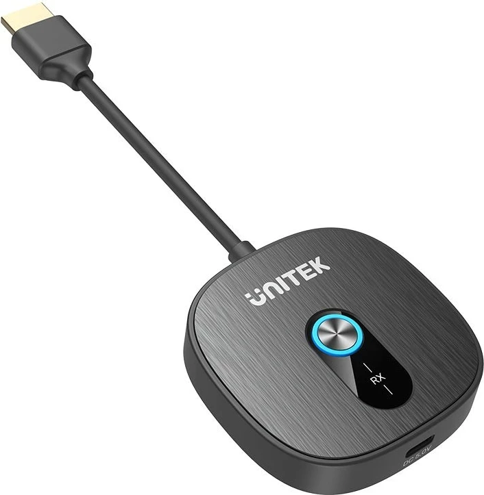 Transmiter HDMI pa kabllo Unitek 1080p, 1 TX + 2 RX, FullHD 60Hz, i zi