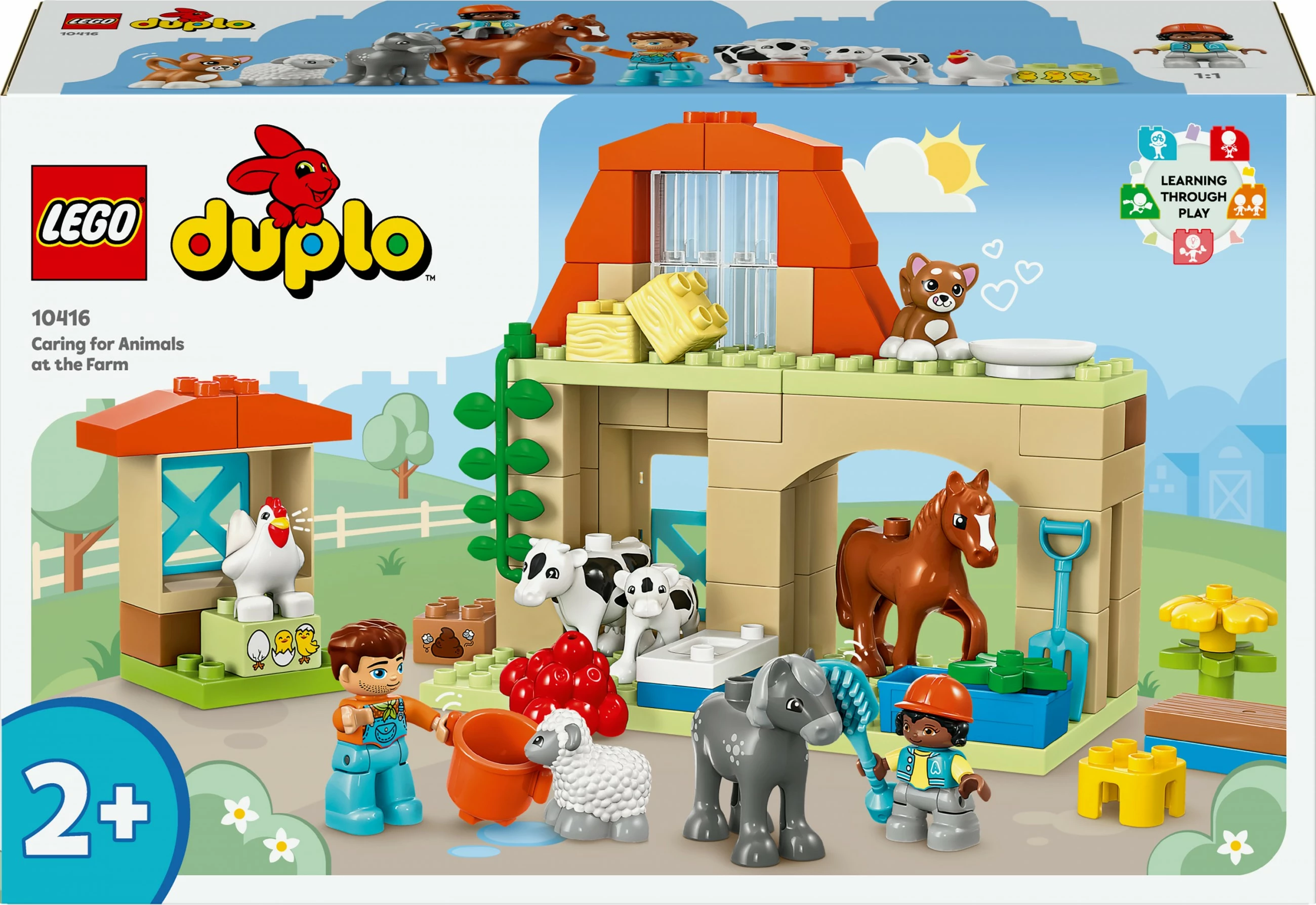 Set ndërtimi LEGO DUPLO 10416, kujdesi për kafshët në fermë, shumëngjyrësh