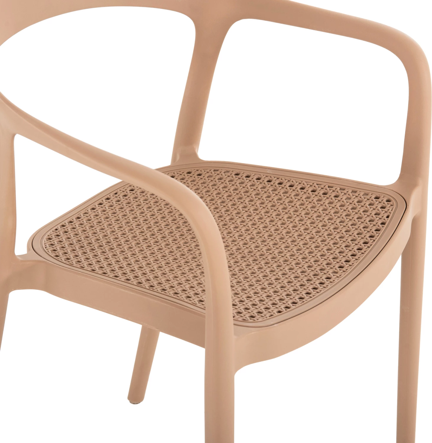 Karrige e qëndrueshme CLEO polipropileni FH5935.03 kapuçino 57x53x81Hcm