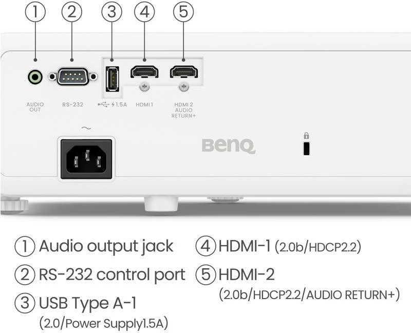 Projektor BenQ TK710 4K HDR Laser, DLP, 3200 ANSI lm, HDMI 2.0b me eARC, 1.3x zoom, i zi
