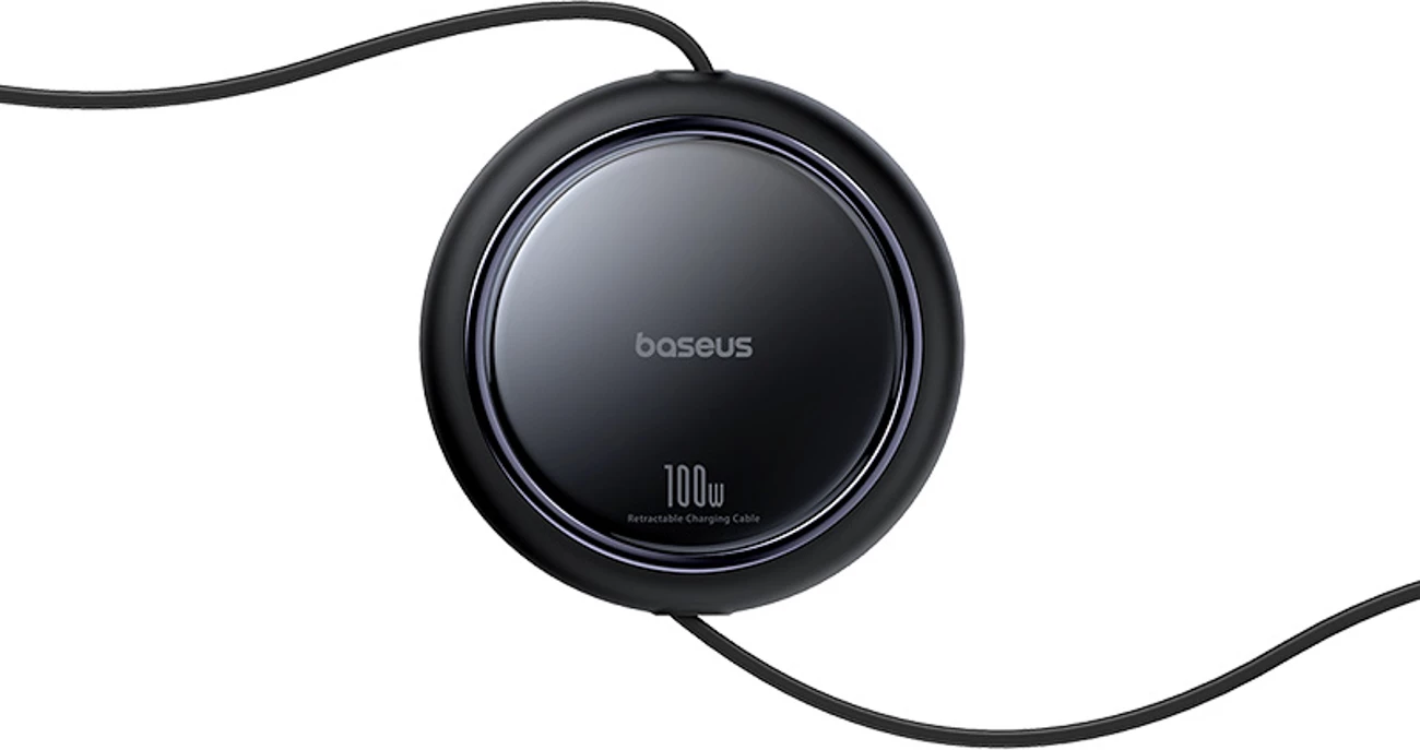 Kabllo tërheqëse USB-C Baseus Bright Mirror Series, 2x USB-C, 100W, 1m, e zezë