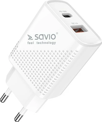 Kabllo karkuese Savio LA-05, USB 3.0, Type A, 18W, 1m, e bardhë