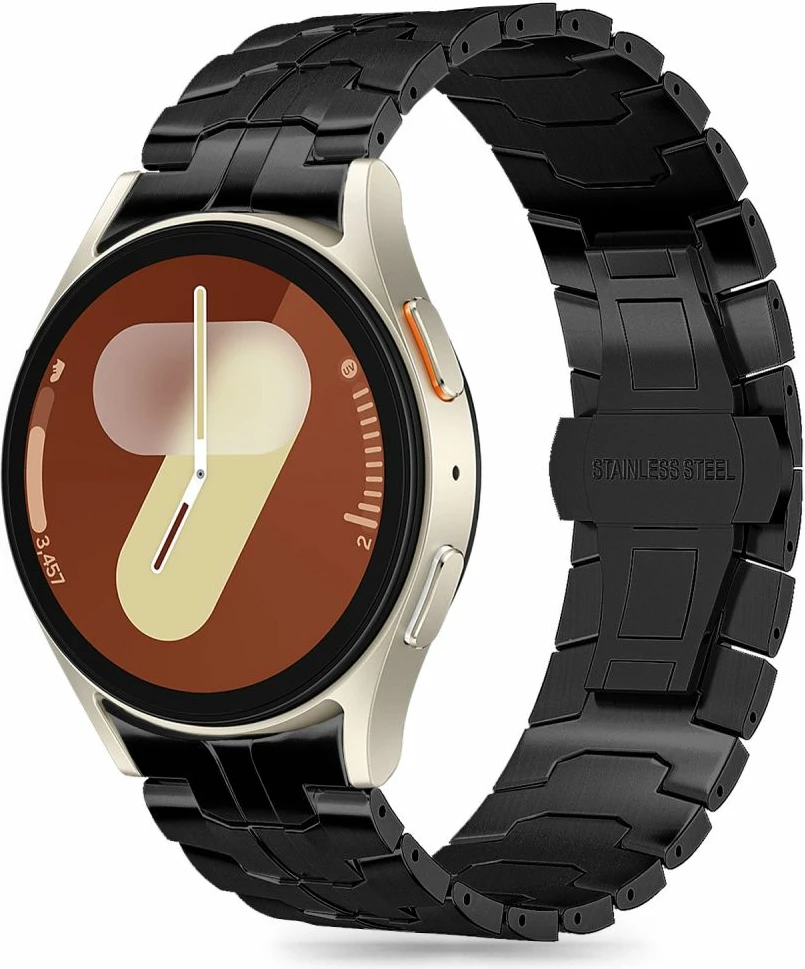 Rrip çeliku inox Tech-Protect për Samsung Galaxy Watch 4/5/5 Pro/6/7/FE, i zi