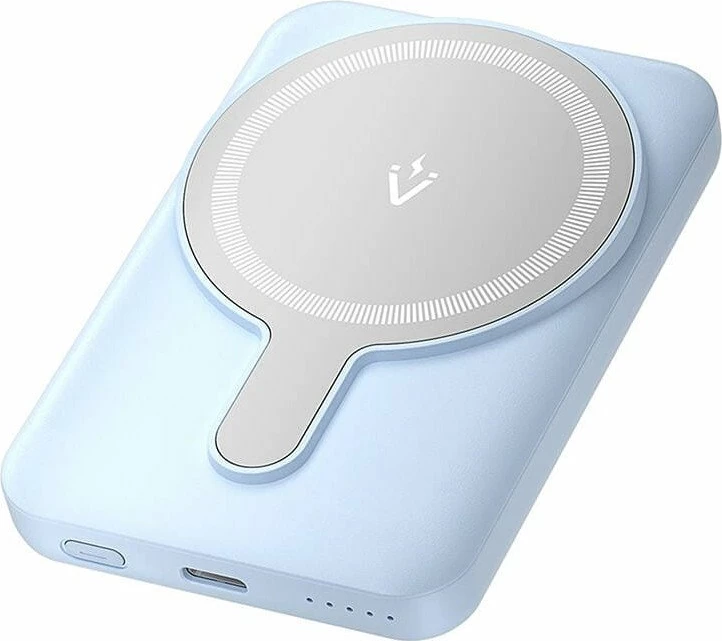 Powerbank Vention FHSL0 5000mAh 20W, me karikim wireless magnetik, USB-C, blu
