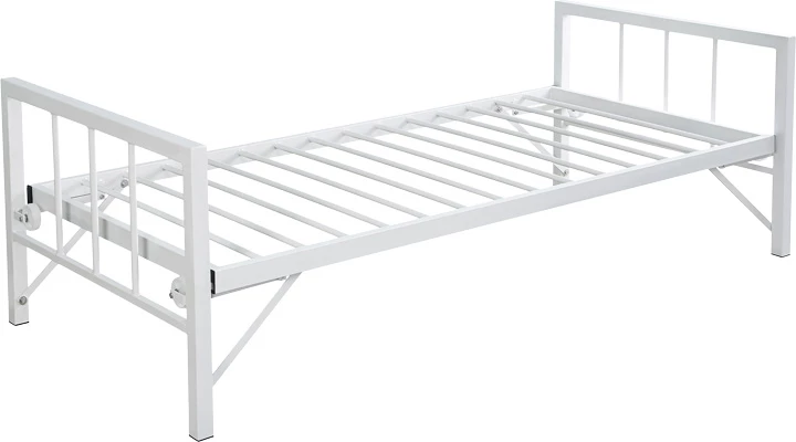 Krevat-sofa Remmie, metalik, ngjyrë e bardhë, 90x190cm