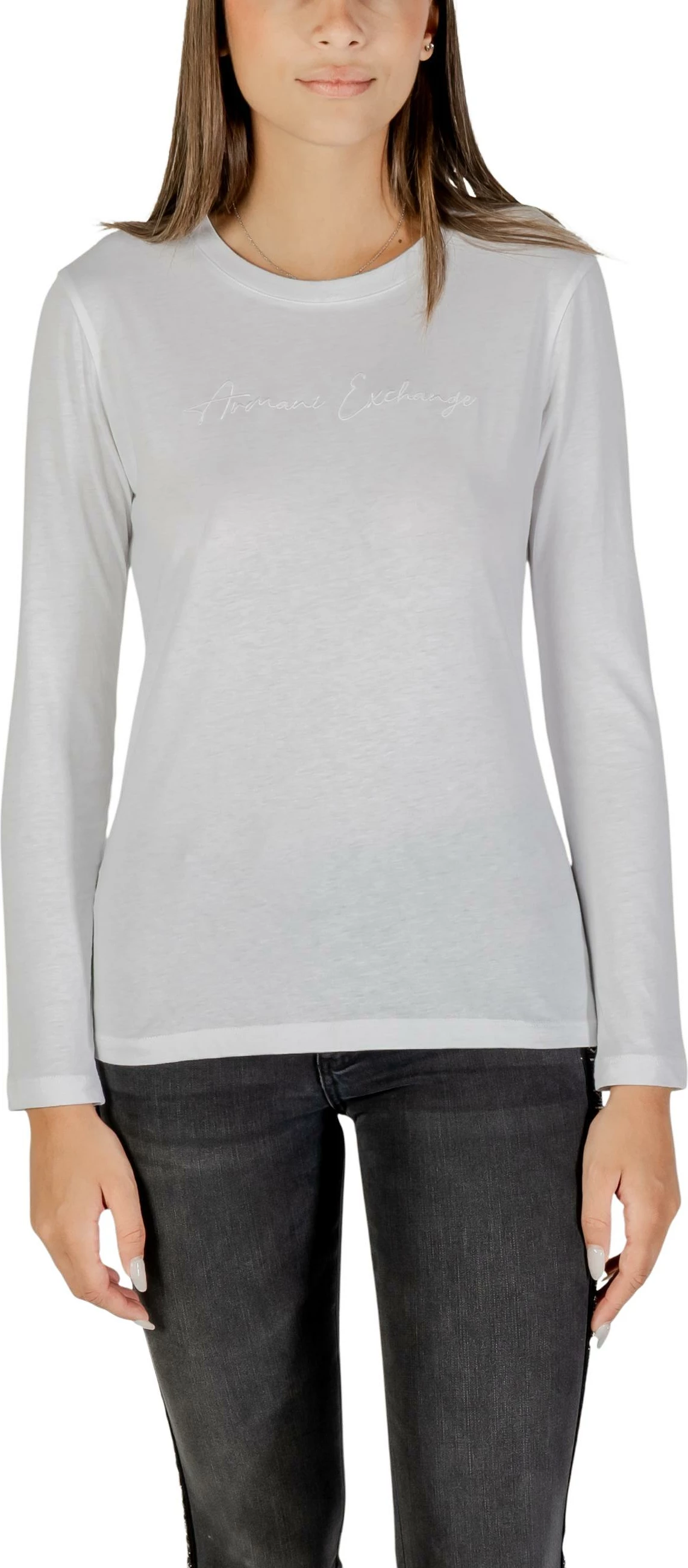 Maicë me mëngë të gjata për femra Armani Exchange XW001456 AF10356, e bardhë [Madhësia: M]