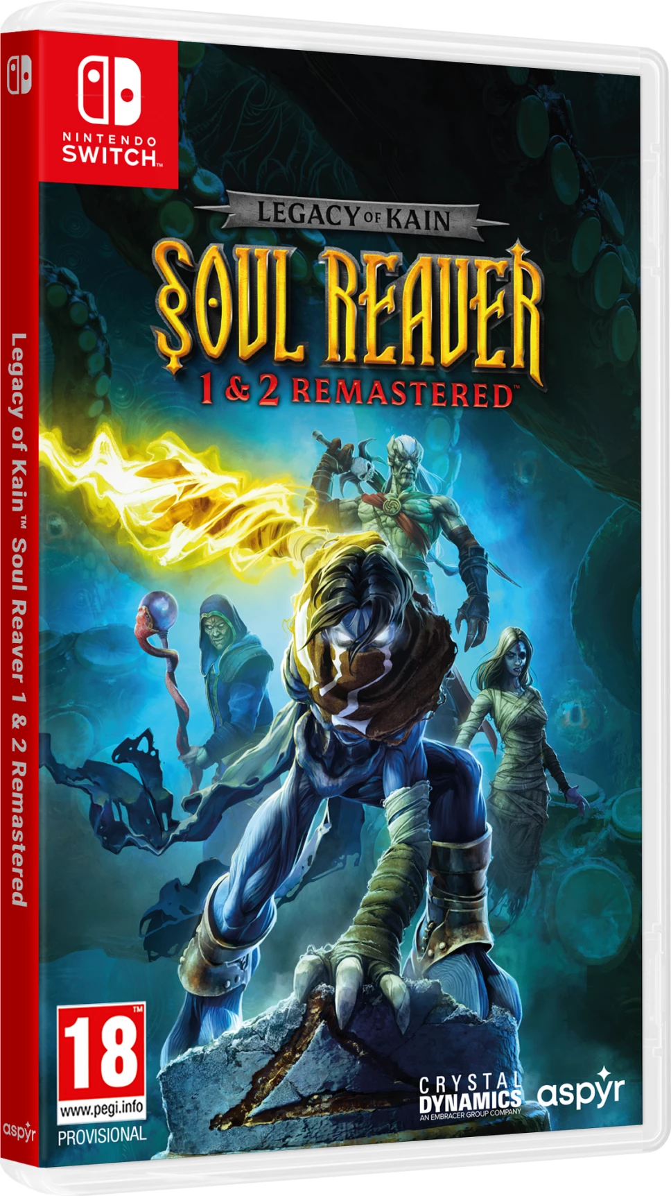 Lojë Nintendo Switch Aspyr Legacy Of Kain Soul Reaver 1&2 Remastered, 2 lojëra në koleksion, PEGI 18