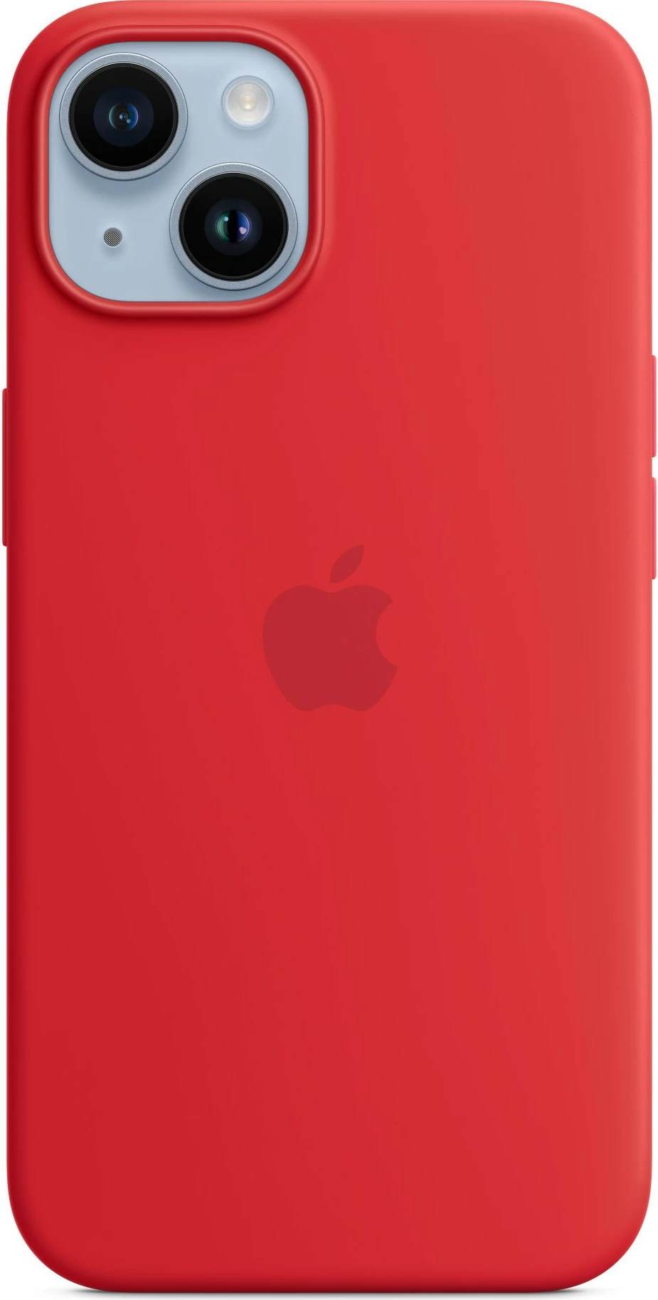 Mbështjellës Apple iPhone 14 Silicone Case MagSafe, e kuqe