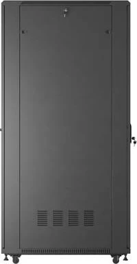 Shafë rack LANBERG 19" 42U 600x1000, derë e përparme me xham, e zezë