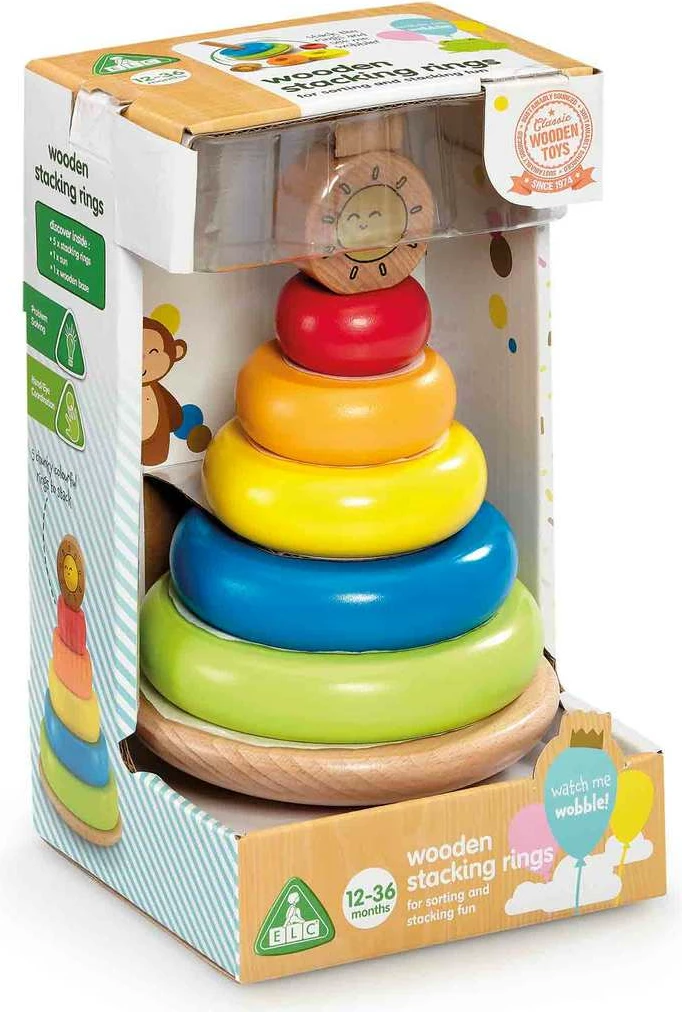 Early Learning Centre Wooden Stacking Rings