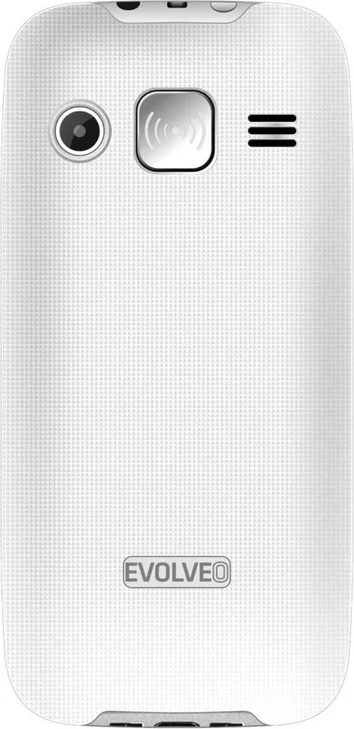 Telefon me butona Evolveo Easyphone XR (MPN 23351), ekran me ngjyra, buton SOS, USB-C, me stacion karikimi, e bardhë