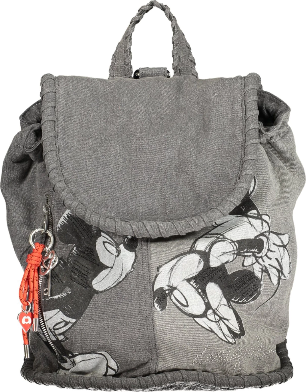 Çantë shpine për femra Desigual Mickey Kiss Noira, gri