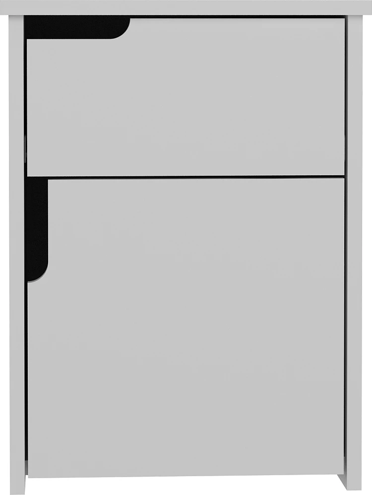 Komodinë moderne për dhomë gjumi, e bardhë, Hanah Home Asra