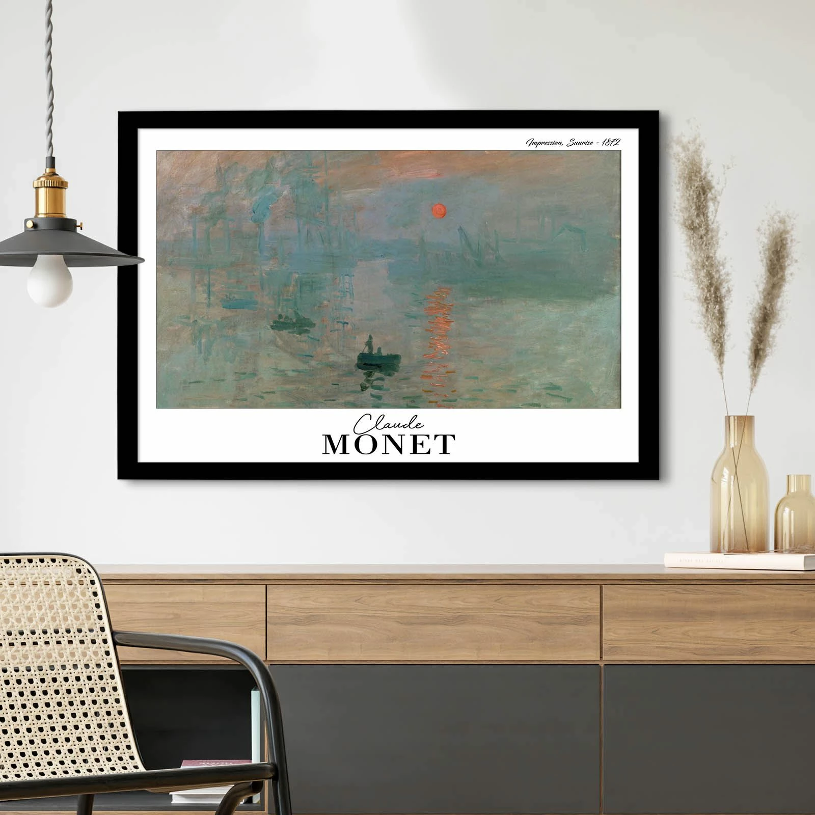 Pikturë dekorative me kornizë, Wallity, 4262SYHMONET-008, shumëngjyrëshe, 42x62cm
