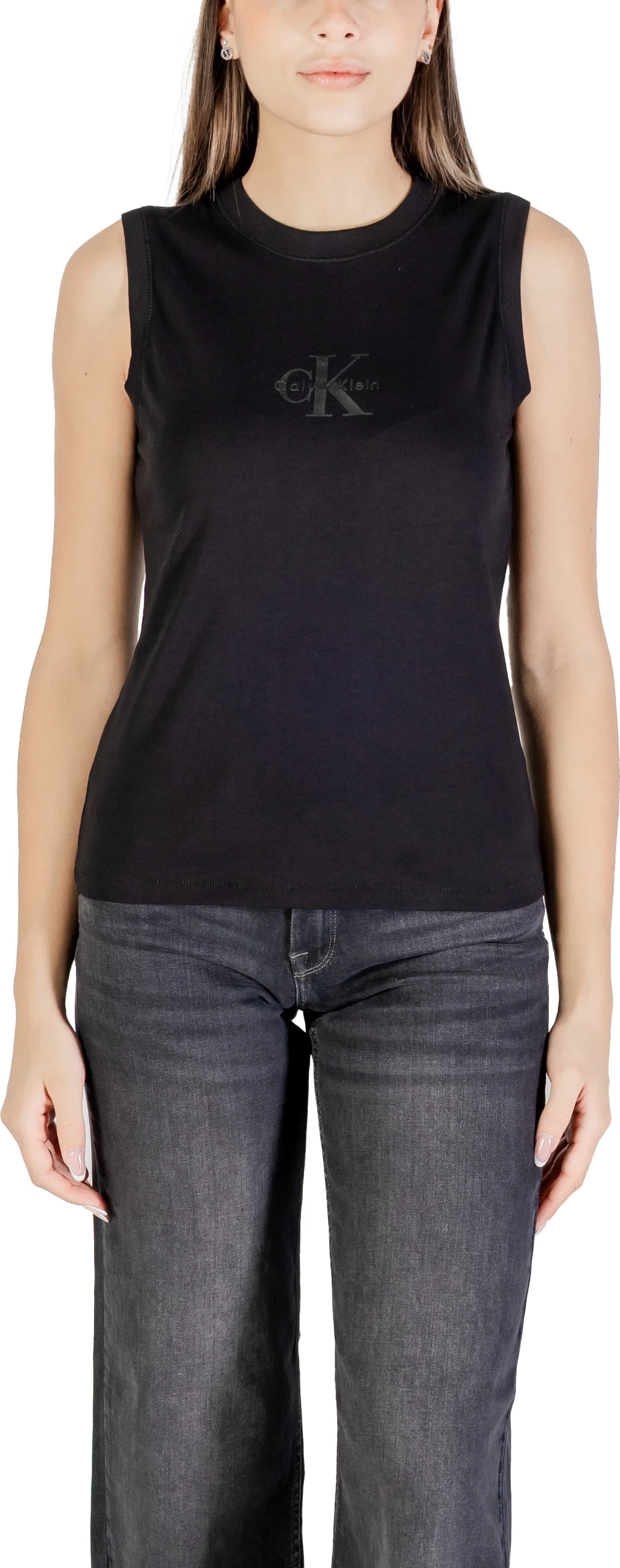 Maicë pa mëngë për femra Calvin Klein Jeans LV047C852G, e zezë [Madhësia: S]