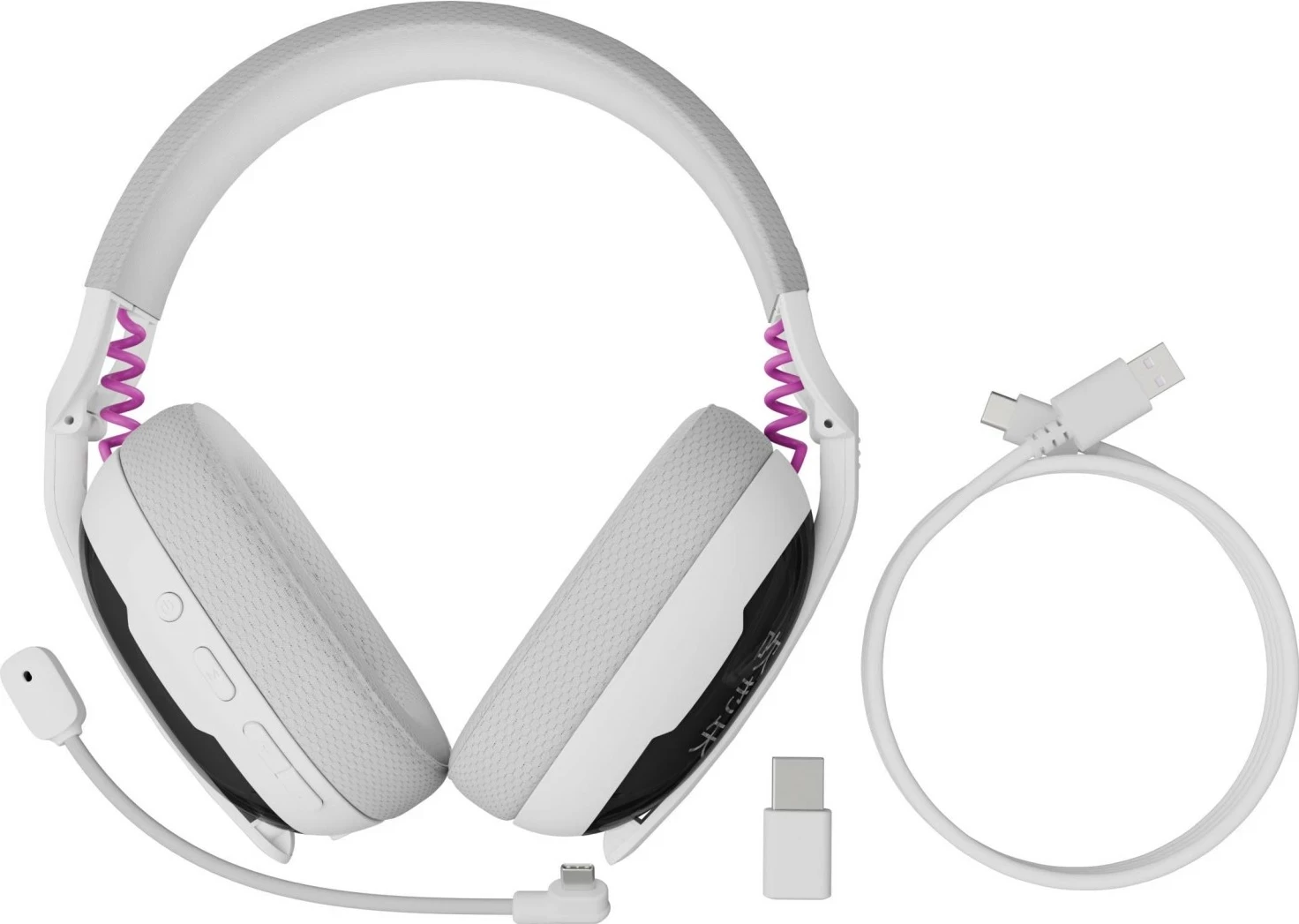 Kufje Fury Fukiya F6, wireless, Bluetooth 5.4, mikrofon i ndashëm, të bardha