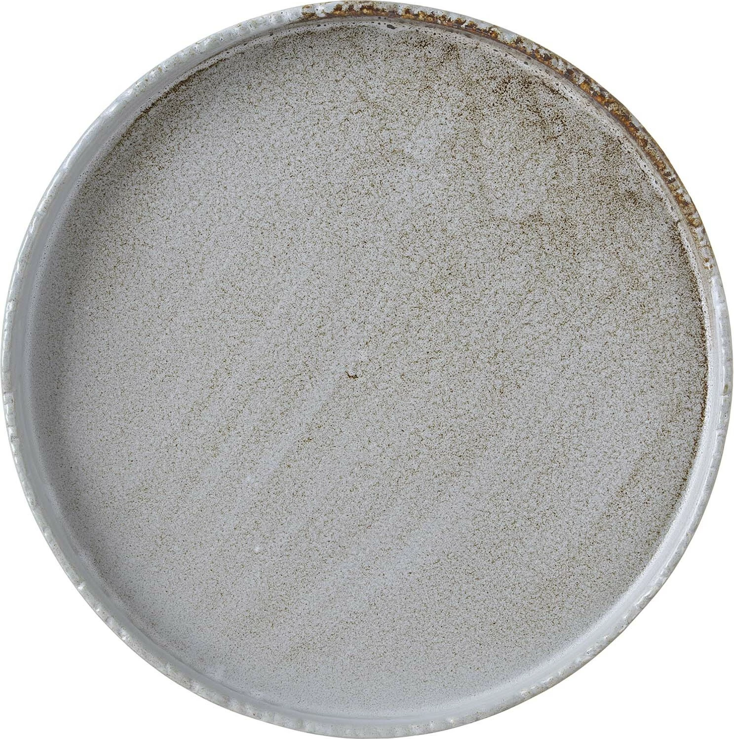 Pjatë e sheshtë Fine Dine Stark Ø210mm, gri, set 3 copë