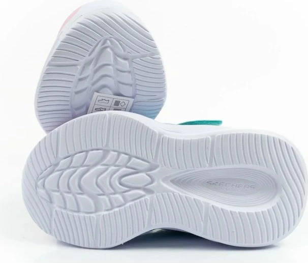 Atlete për fëmijë Skechers S Lights Sola Glow Color Breeze, turkuaz