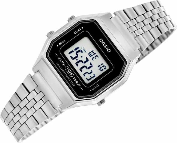 Orë dore për femra CASIO, argjendi