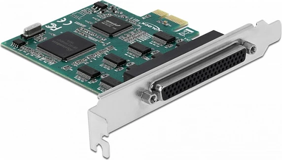 Kartë zgjerimi PCIe DeLOCK 90411, 8x RS-232 (COM), PCIe 1.1, e gjelbër