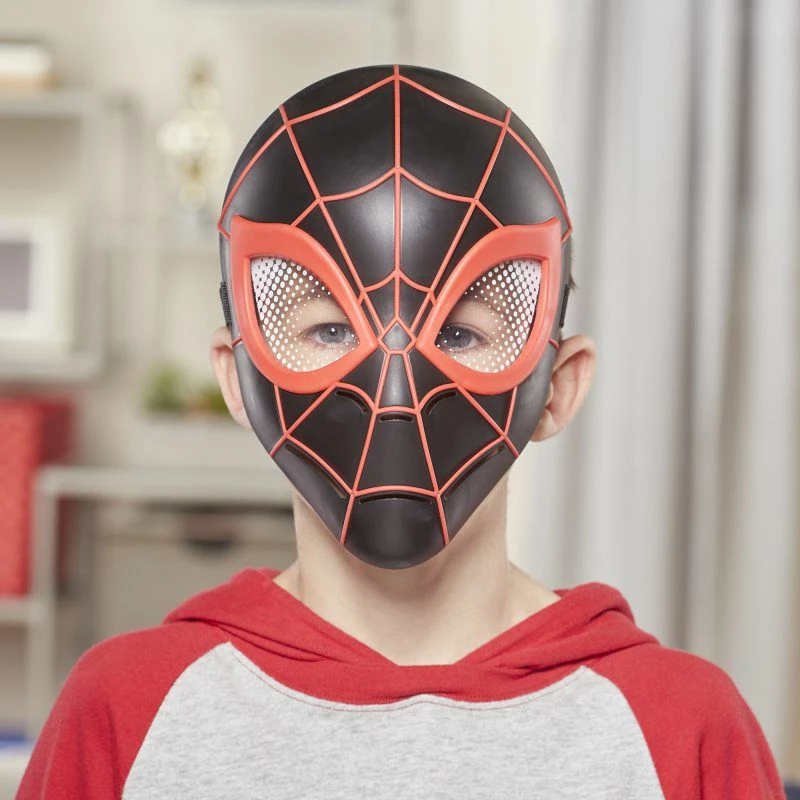 Maskë Spider-Man Miles Morales Hasbro E3662, e zezë/kuqe