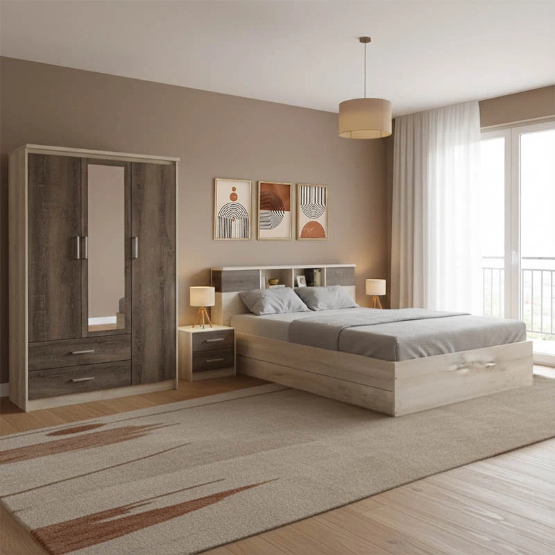 Set dhome gjumi Olympus Castillo Toro me krevat 160x200cm, 4 pjesë