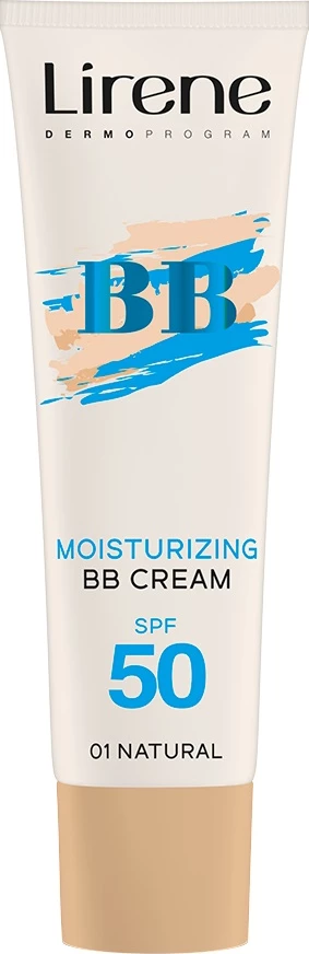 BB kremë për femra Lirene BB Moisturizing Color-Correcting Cream SPF50 01 Natural, 30ml