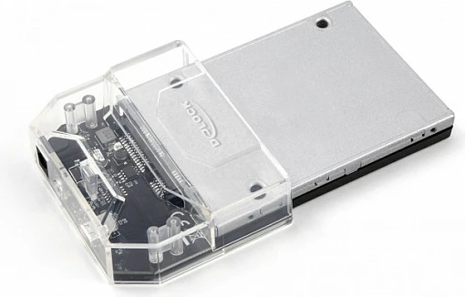 Docking station DeLOCK SuperSpeed, USB-C, për 1x 2.5" SATA HDD/SSD, 5 Gbps, e zezë/transparent